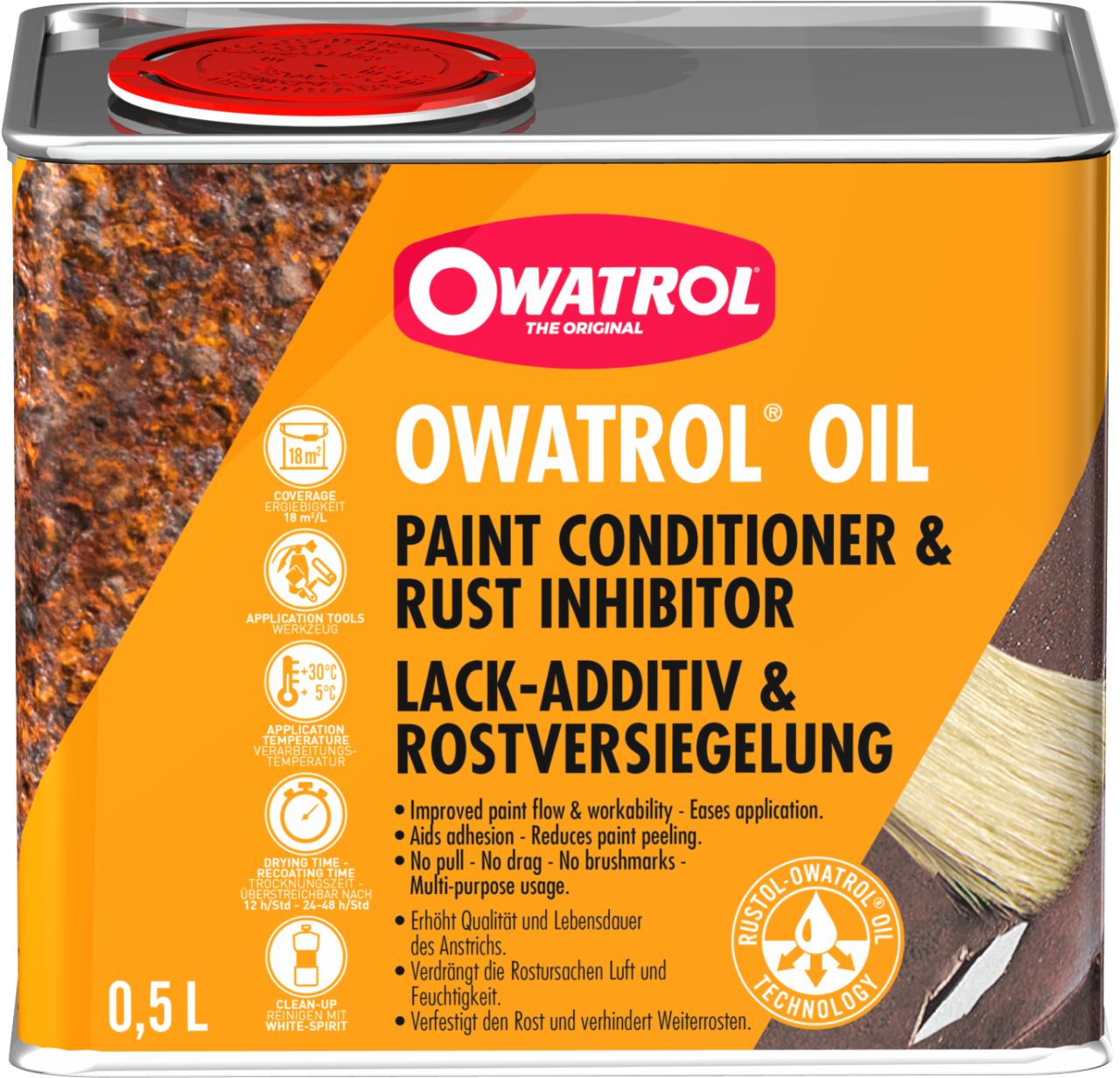 Owatrol Öl Oil 1 L - Rostschutz Kriechöl Holzschutzgrund Rostversiegelung